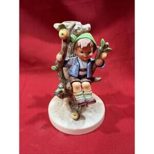 Hummel Figurine APPLE TREE BOY, CANDLE STICK HOLDER 1988